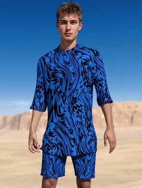 Nwot Candy Catz Refracted Rave Set Blue/Black Size Large